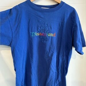 Disneyland Womens Winnie the Pooh  Vibrant Blue Tee